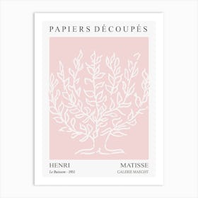 Matisse Pink Minimal Cutout 2 Art Print