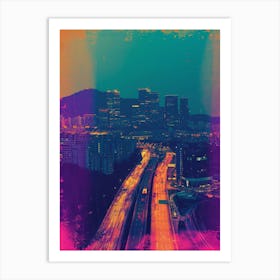 Seoul Retro Photo Polaroid Inspired 2 Art Print