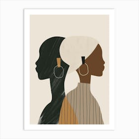 Portrait Of African Women Art Print