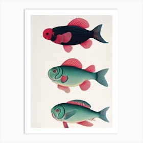 Blobfish Vintage Poster Art Print