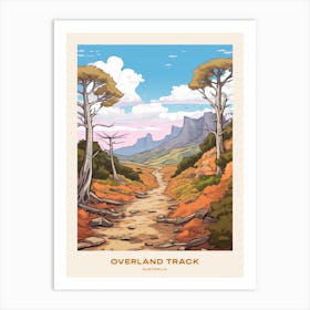 Overland Track Australia Hike Poster Art Print