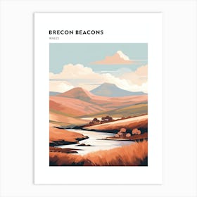 Brecon Beacons National Park Wales 1 Hiking Trail Landscape Poster Art Print
