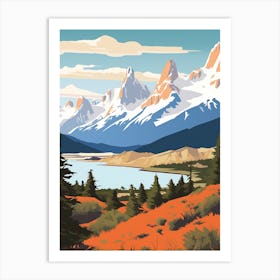 Chile 5 Travel Illustration Art Print