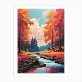 Autumn Stream 1 Art Print