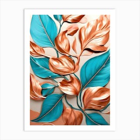 Abstract Leaves 14 Art Print