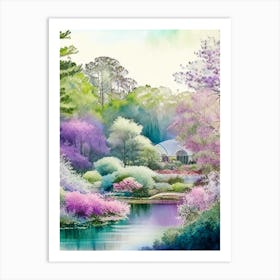 Callaway Gardens, Usa Pastel Watercolour Art Print