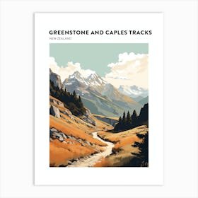Greenstone And Caples Tracks New Zealand 2 Hiking Trail Landscape Poster Art Print
