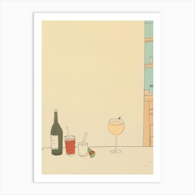 Wine Scene Art Print