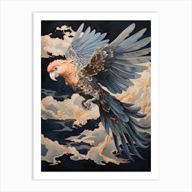 Macaw 2 Gold Detail Painting Art Print