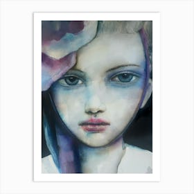 Girl in a Bonnet Art Print