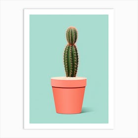 Cactus In A Pot Art Print