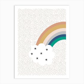 Rainbow Stars Art Print