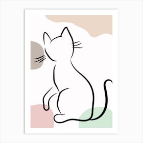 Elegant Cat 3 Art Print