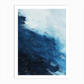 Abstract Blue Painting 17 Art Print