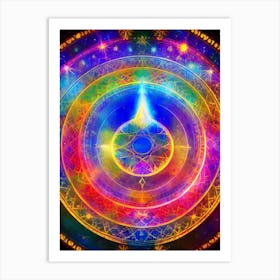 Psychedelic Circles Art Print