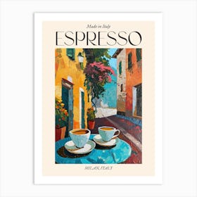 Milan Espresso Made In Italy 2 Poster Art Print