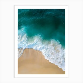 Aerial View Of A Beach 14 Art Print