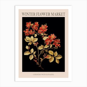 Chinese Witch Hazel 2 Winter Flower Market Poster Art Print