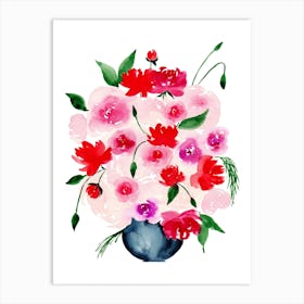 Roses Watercolor Art Print