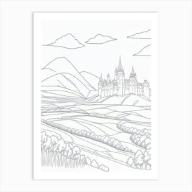 Castle in The MOUNTAINS 1 Art Print