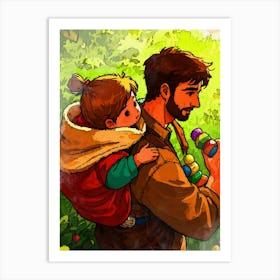 The Father And Child Art Print