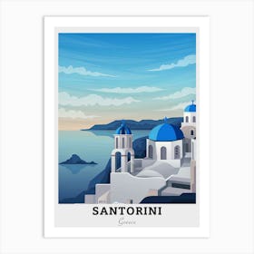 Santorini Travel Art Print