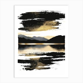 Black And Gold Canvas Print 52 Art Print