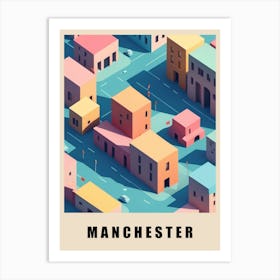 Manchester City Low Poly (16) Art Print