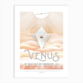 Venus Nasa Space Travel Poster Art Print