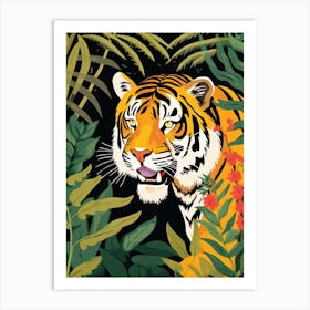 Tiger In The Jungle 25 Art Print