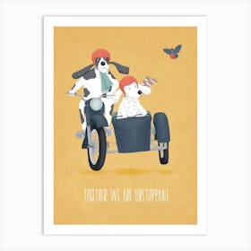 Quotes Togther Unstoppable Racllucett Fy Art Print