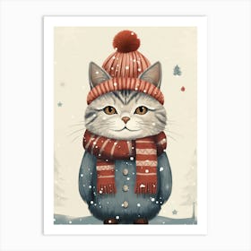 Winter Cat 1 Art Print