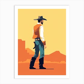 Refined Cowboy Vibe Art Print