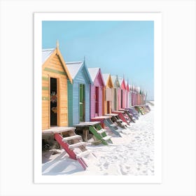 Beach Huts 1 Art Print