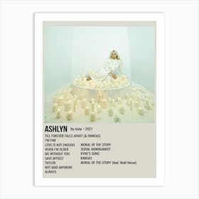 Ashlyn By Ashe Music Singer Poster Cover 1 Canvas 1 Art Print