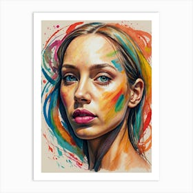 Portrait Of A Woman 8 Art Print