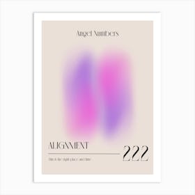 Angel Numbers 222 Art Print