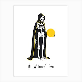 All Willow's Eve - Taylor Swift Halloween punny poster Art Print