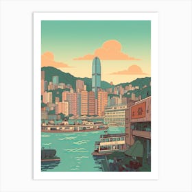 Hong Kong Travel Illustration 1 Art Print