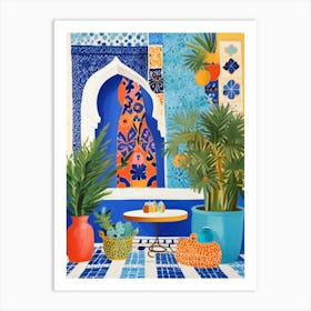 Moroccan Patio Art Print