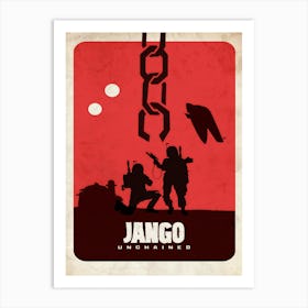 Jango unchained Art Print