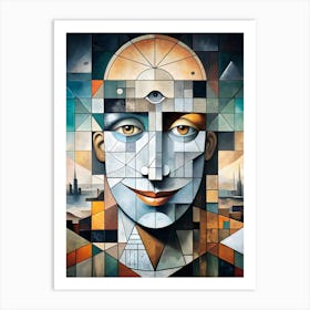 Puzzled Man Art Print