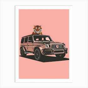 Mercedes G - Class Tiger Art Print