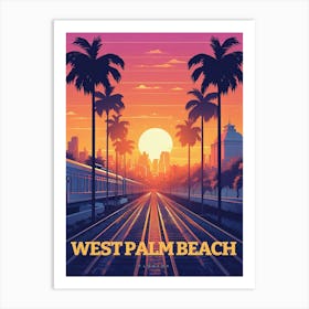 West Palm Beach Florida Travel Art Print