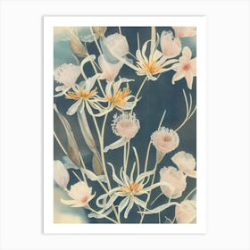 Sea Lily Vintage Graphic Watercolour Art Print