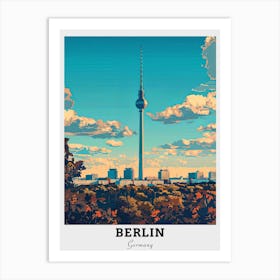 Berlin Skyline Travel Art Print