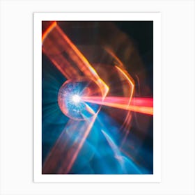 Laser Light Art Print