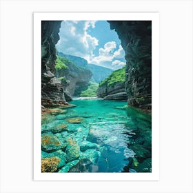 Cave In The Mountains 4 Art Print