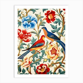 Chinese Birds And Flowers Art Print