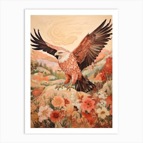 Eagle 2 Detailed Bird Painting Art Print